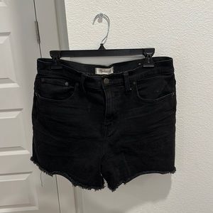 Madewell Black Denim Shorts